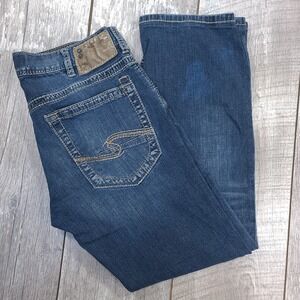 Silver Jeans Mens 32x29 Nash Regular Fit Straight Leg Medium Wash Denim Pants